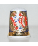 Blue and gold panelled imari