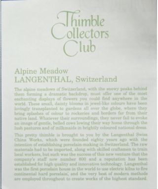 Alpine meadow - certificate (TCC)