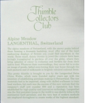 Alpine meadow - certificate (TCC)