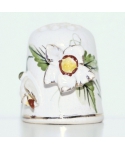 Ceramiczny biały kwiat