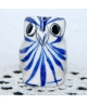 Niebieska ceramiczna sowa