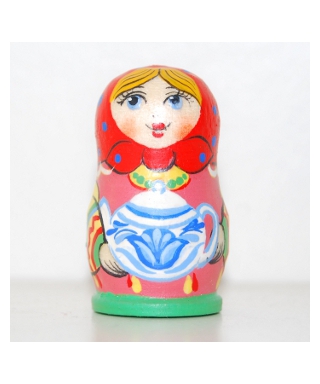 Matryoshka doll with kettle