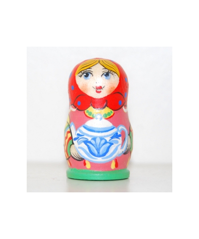 Matryoshka doll with kettle