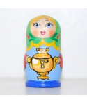 Matryoshka doll with samovar