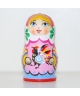 Matryoshka doll with cockerel