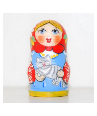 Matryoshka doll with cat