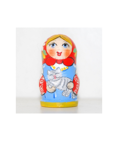 Matryoshka doll with cat