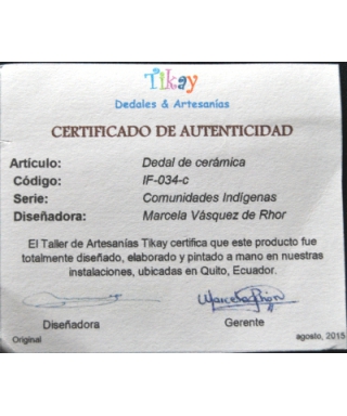 Rdzenni ekwadorczycy II - certyfikat