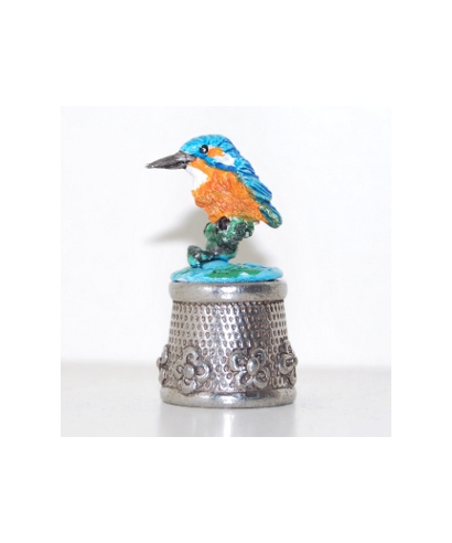 Pewter with kingfisher