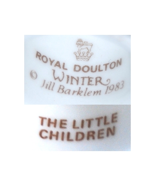 Royal Doulton Winter 1983 THE LITTLE CHILDREN