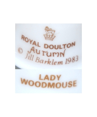 Royal Doulton Autumn 1983 LADY WOODMOUSE