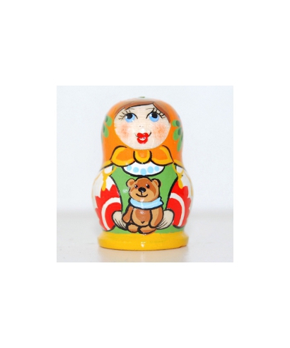 Matryoshka doll with teddy bear