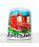 Warszawa - Barbakan w Warszawie ręcznie malowany