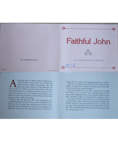 Faithful John - certificate