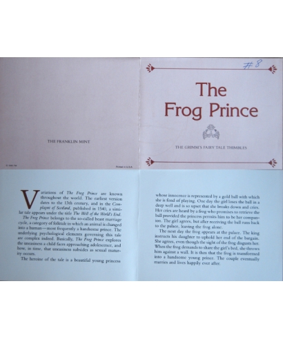 The Frog Prince - certificate