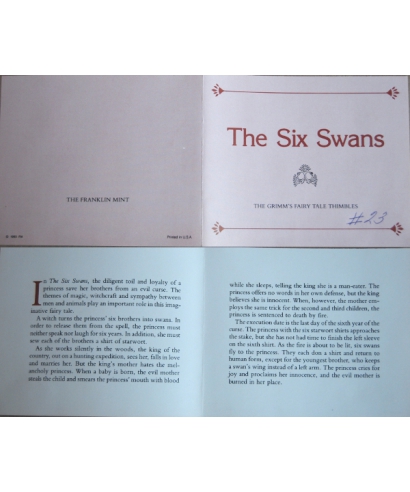 The Six Swans - certificate