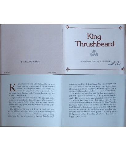 King Thrushbeard - certificate