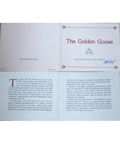 The Golden Goose - certificate