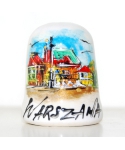 Warszawa - Stare Miasto w Warszawie ręcznie malowany
