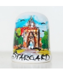 Stargard - Brama Pyrzycka w Stargardzie ręcznie malowany