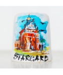 Stargard - Brama Wałowa w Stargardzie ręcznie malowany