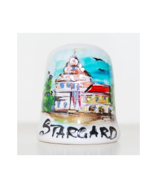 Town Hall in Stargard hand-painted