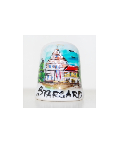 Town Hall in Stargard hand-painted