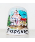 Stargard - Town Hall in Stargard hand-painted