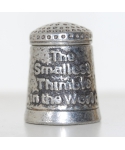 The smallest thimble in the world