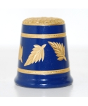 Navy-blue with golden leaves